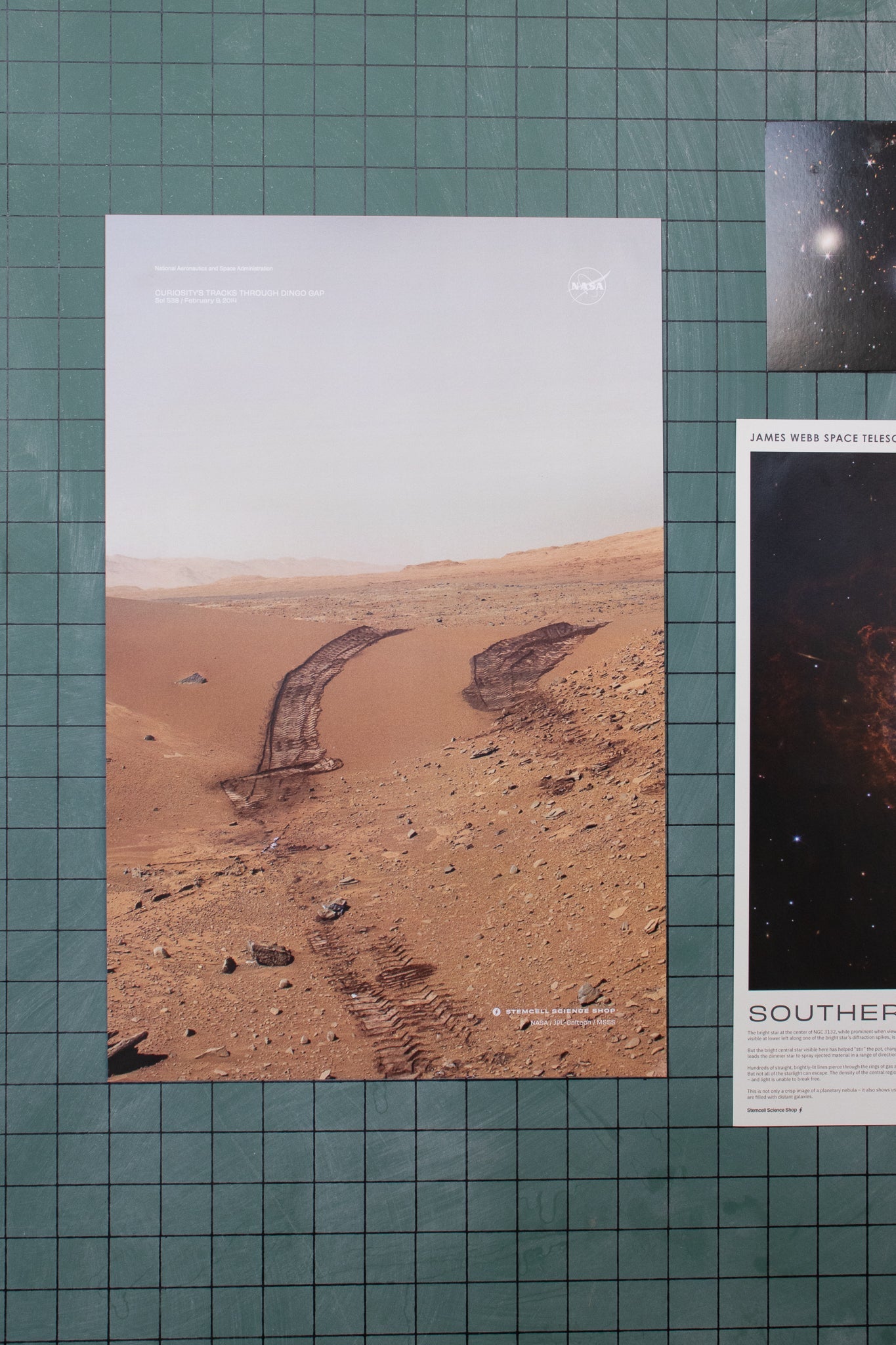 Curiosity Tire Tracks Poster - Charts from Stemcell Science Shop