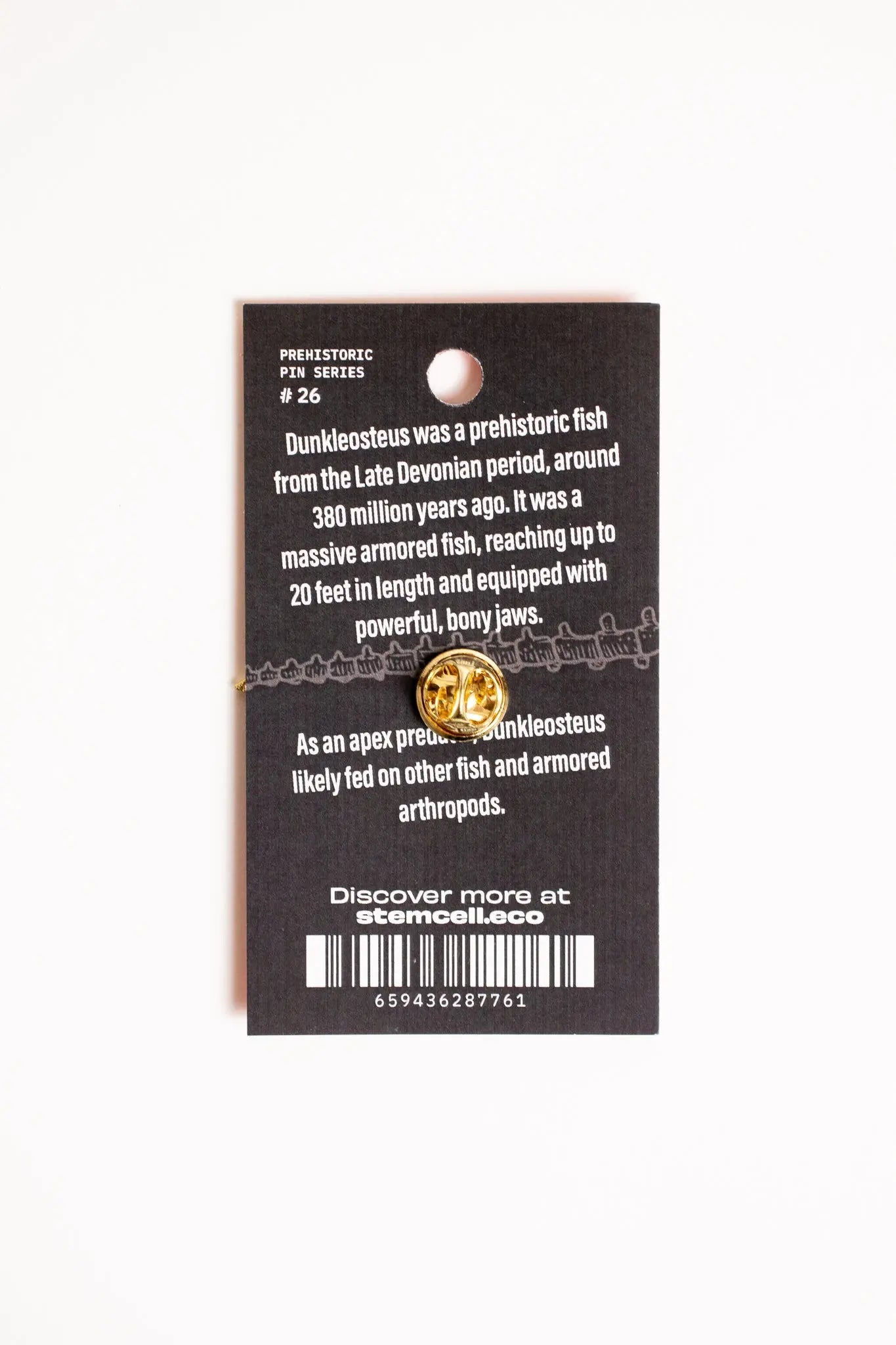 Dunkleosteus Pin - Pin from Stemcell Science Shop