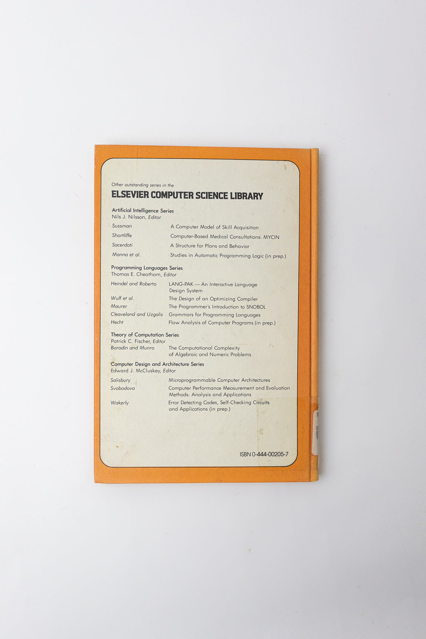 Elements of Software Science - Books from Stemcell Science Shop
