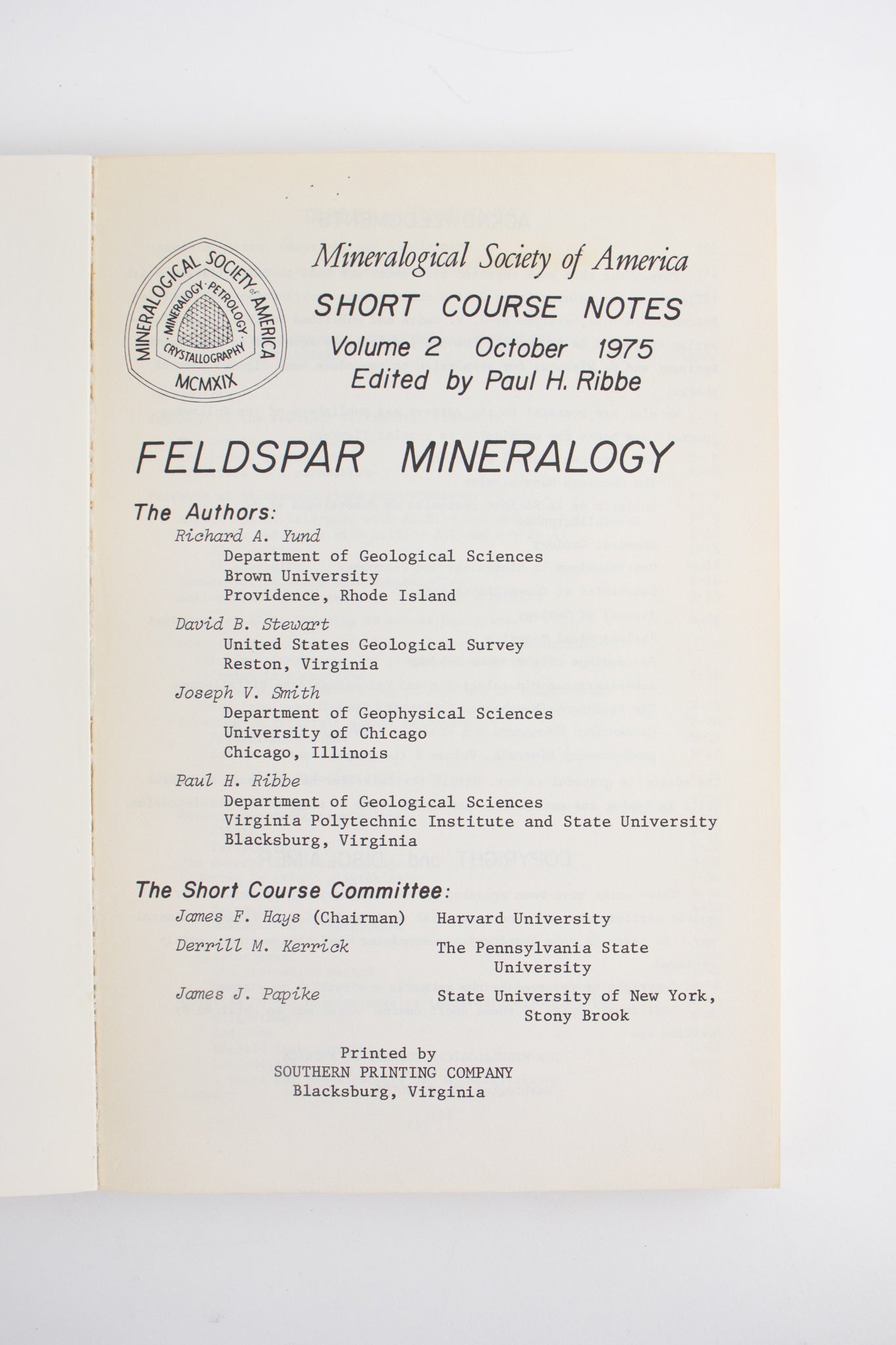 Feldspar Mineralogy - Books from Stemcell Science Shop