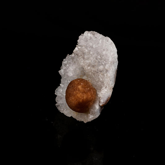 Fluorite ball on MM Quartz Natural Mineral Specimen # B 6183