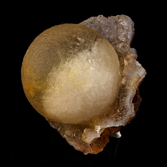 Fluorite Ball on MM Quartz Very Rare Natural Mineral Specimen # B 6097