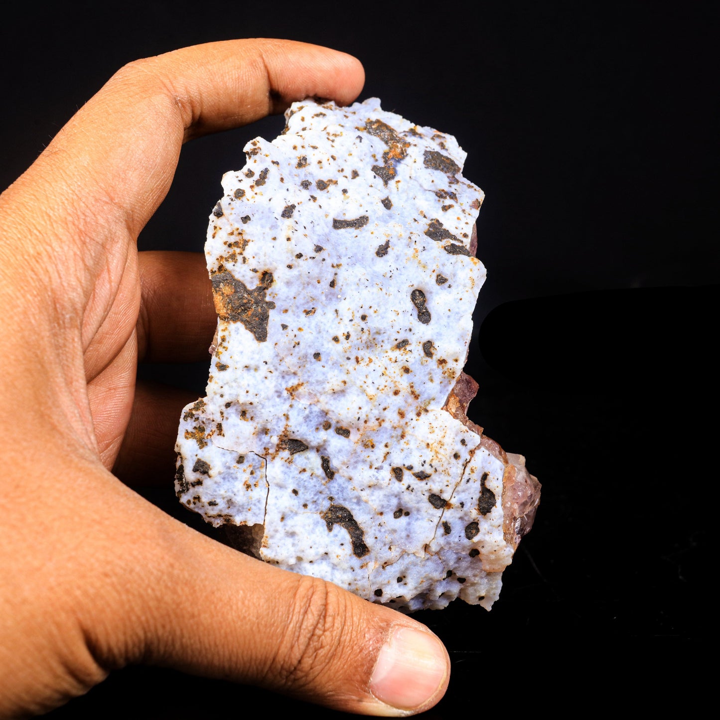 Fluorite on Amethyst Natural Mineral Specimen # B 6991