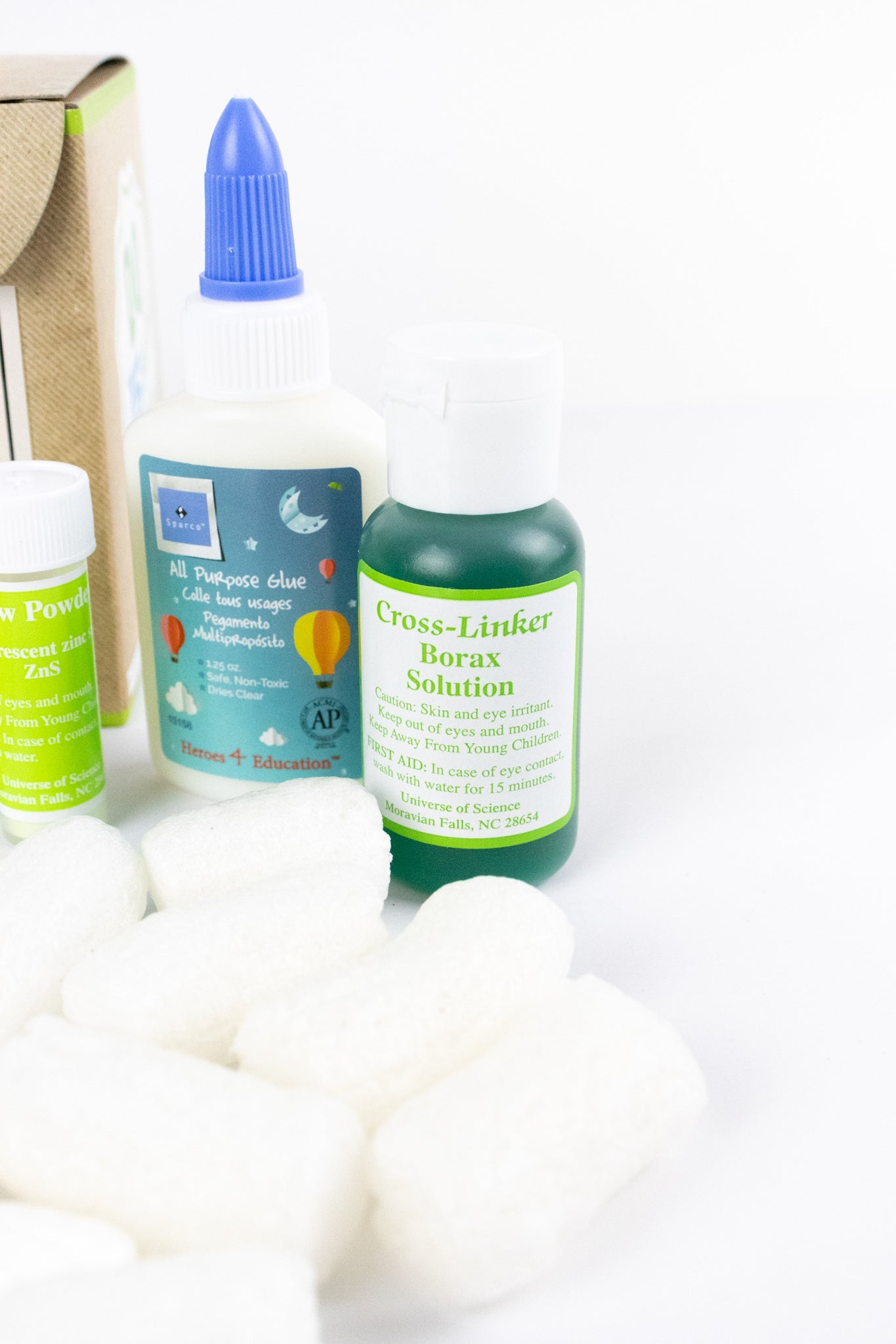 Glowing Putty Gels and Slime Kit - Laboratory from Stemcell Science Shop
