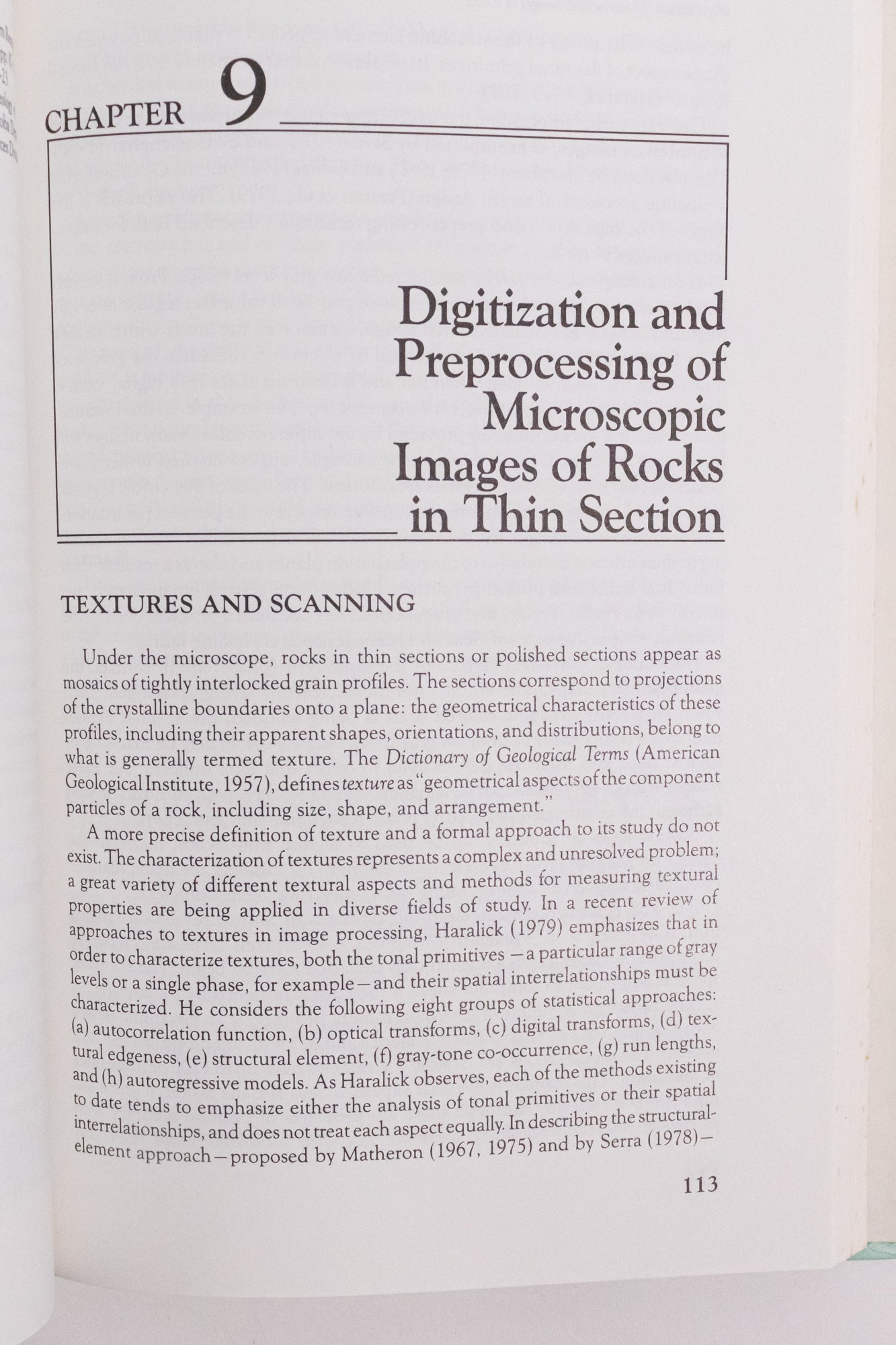 Image Processing of Geological Data - Books from Stemcell Science Shop
