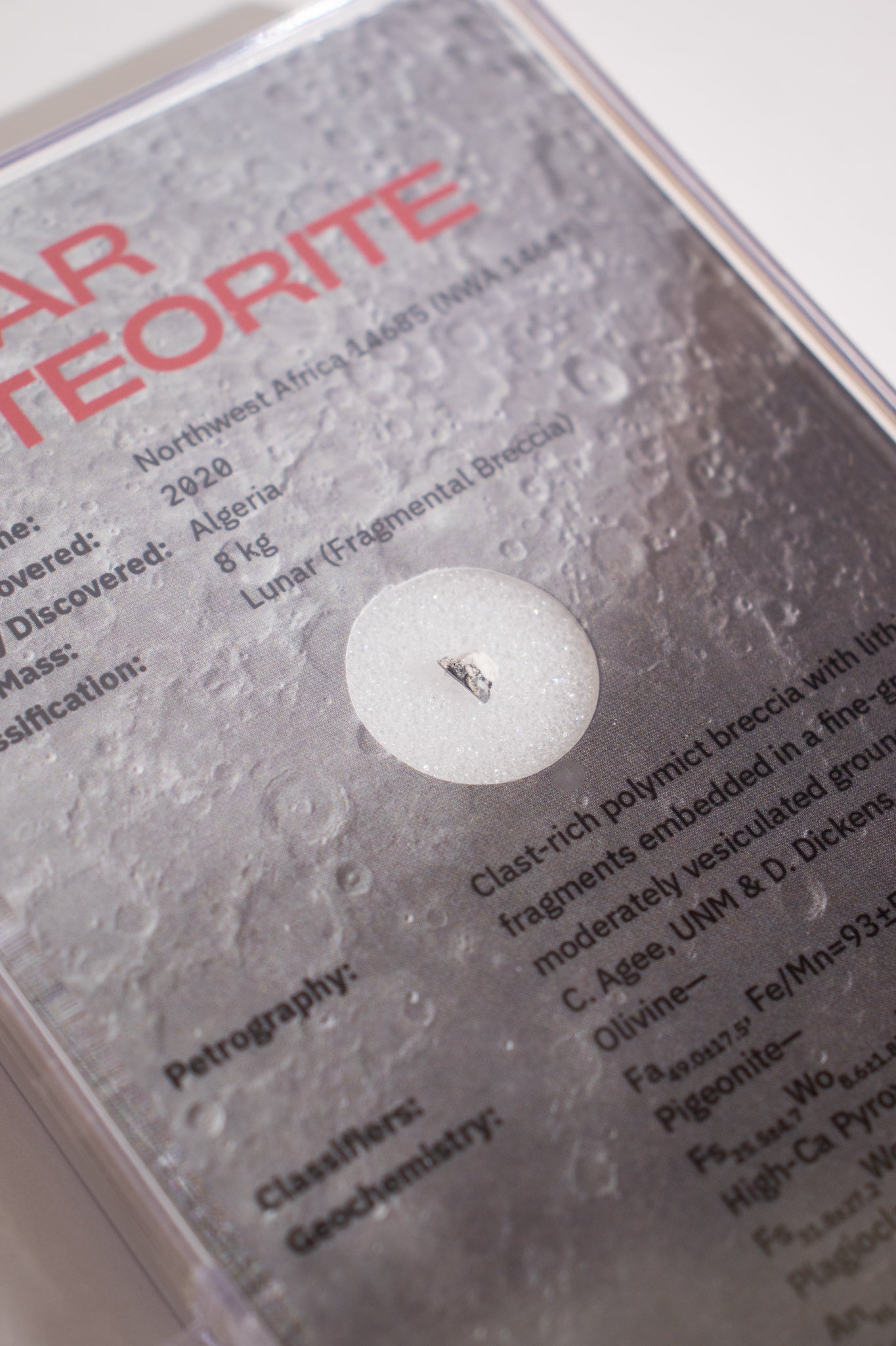 Lunar Meteorite NWA14685 - Meteorites from Stemcell Science Shop