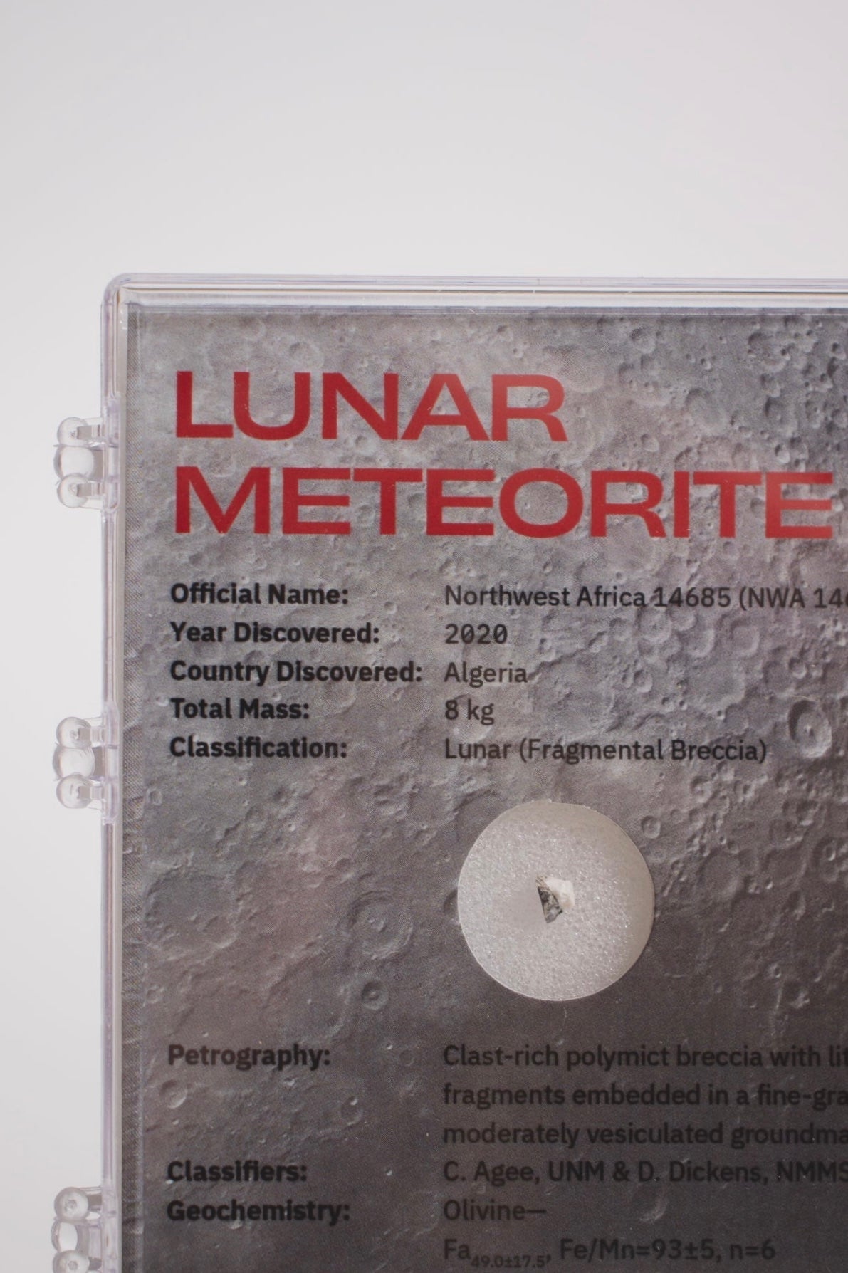 Lunar Meteorite NWA14685 - Meteorites from Stemcell Science Shop