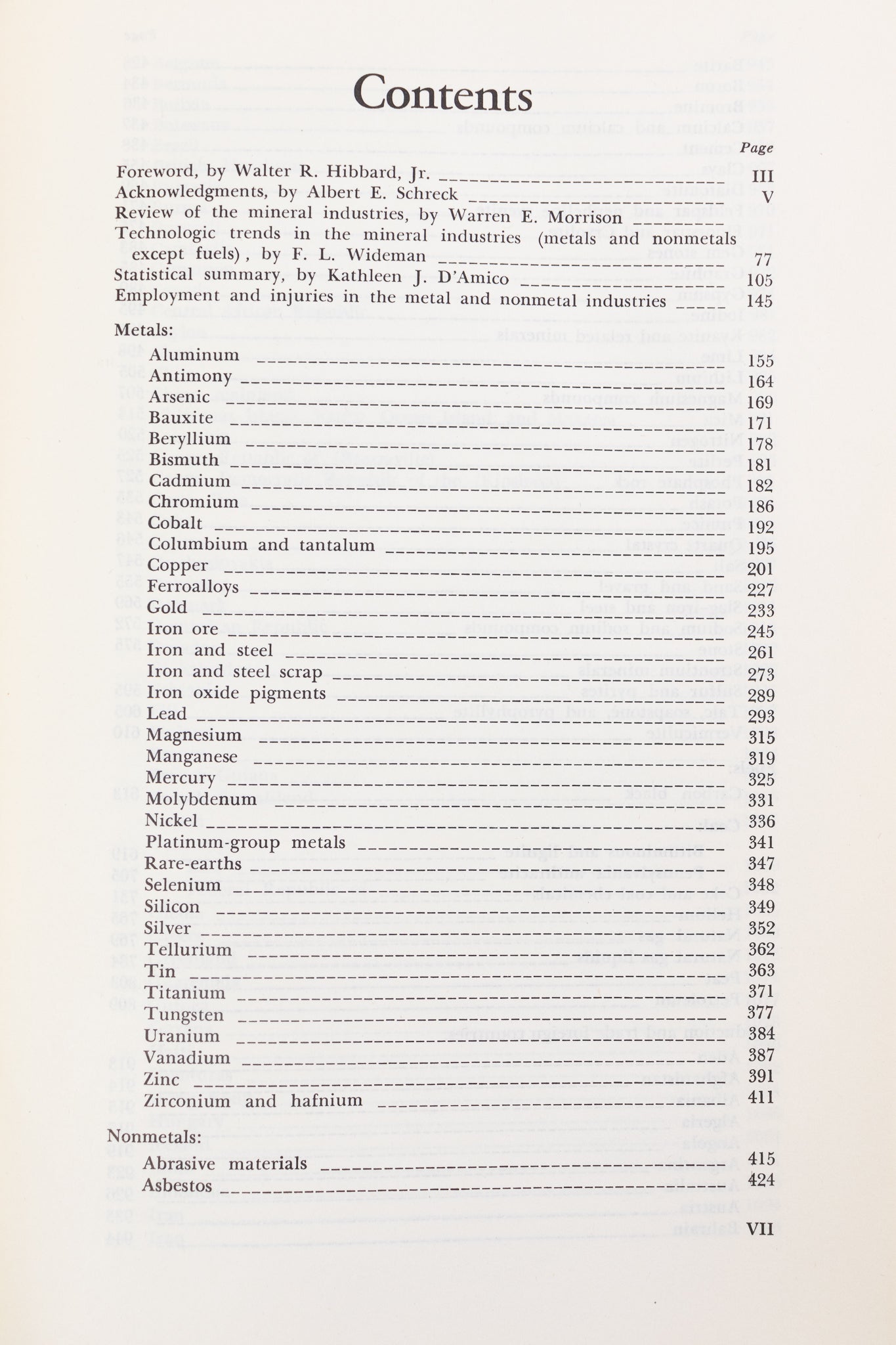 Minerals Yearkbook: 1966 Vol. l - ll - Books from Stemcell Science Shop