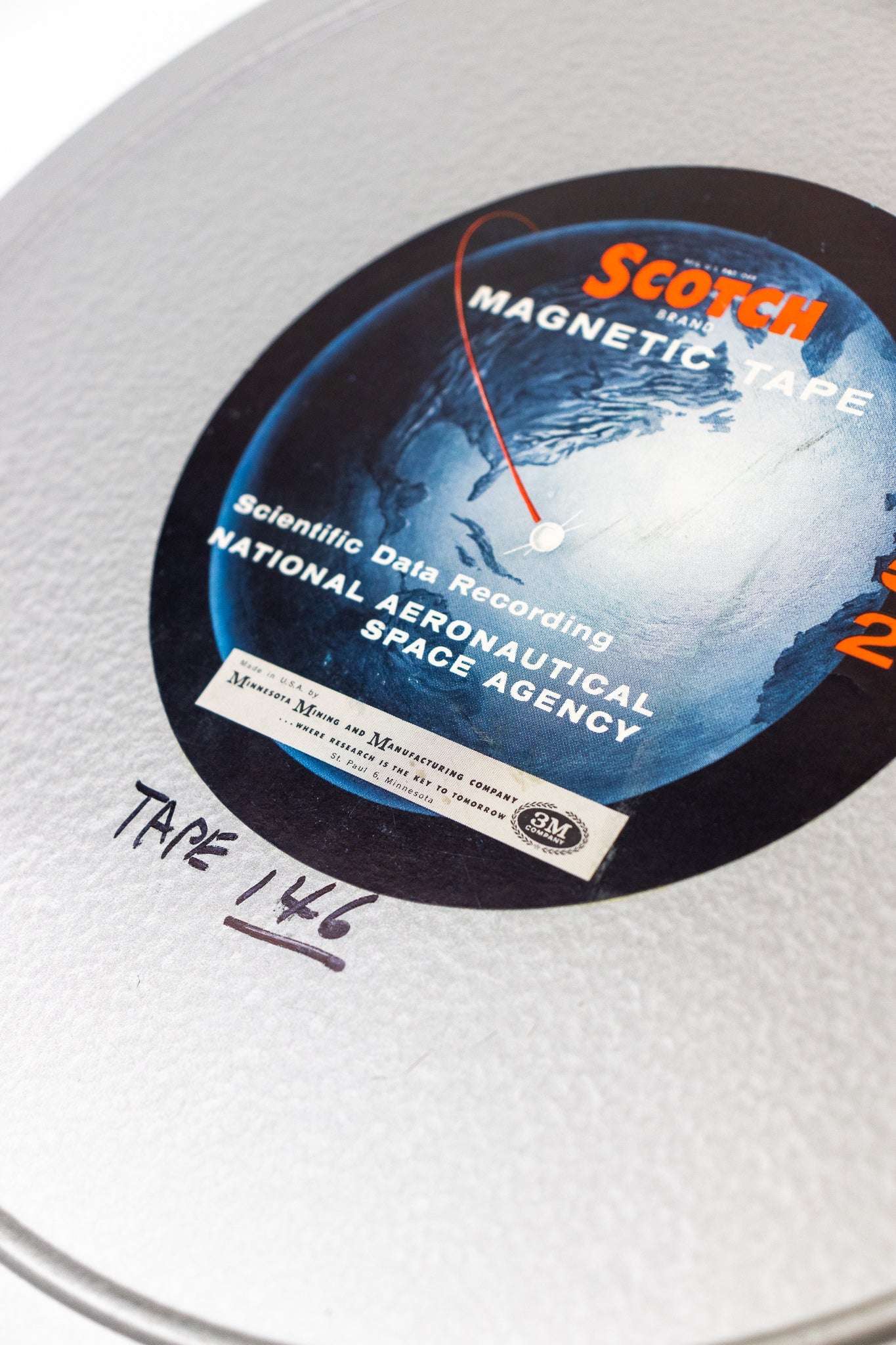 NASA Explorer 7 Satellite Telemetry Data Section - Historic Artifacts from Stemcell Science Shop