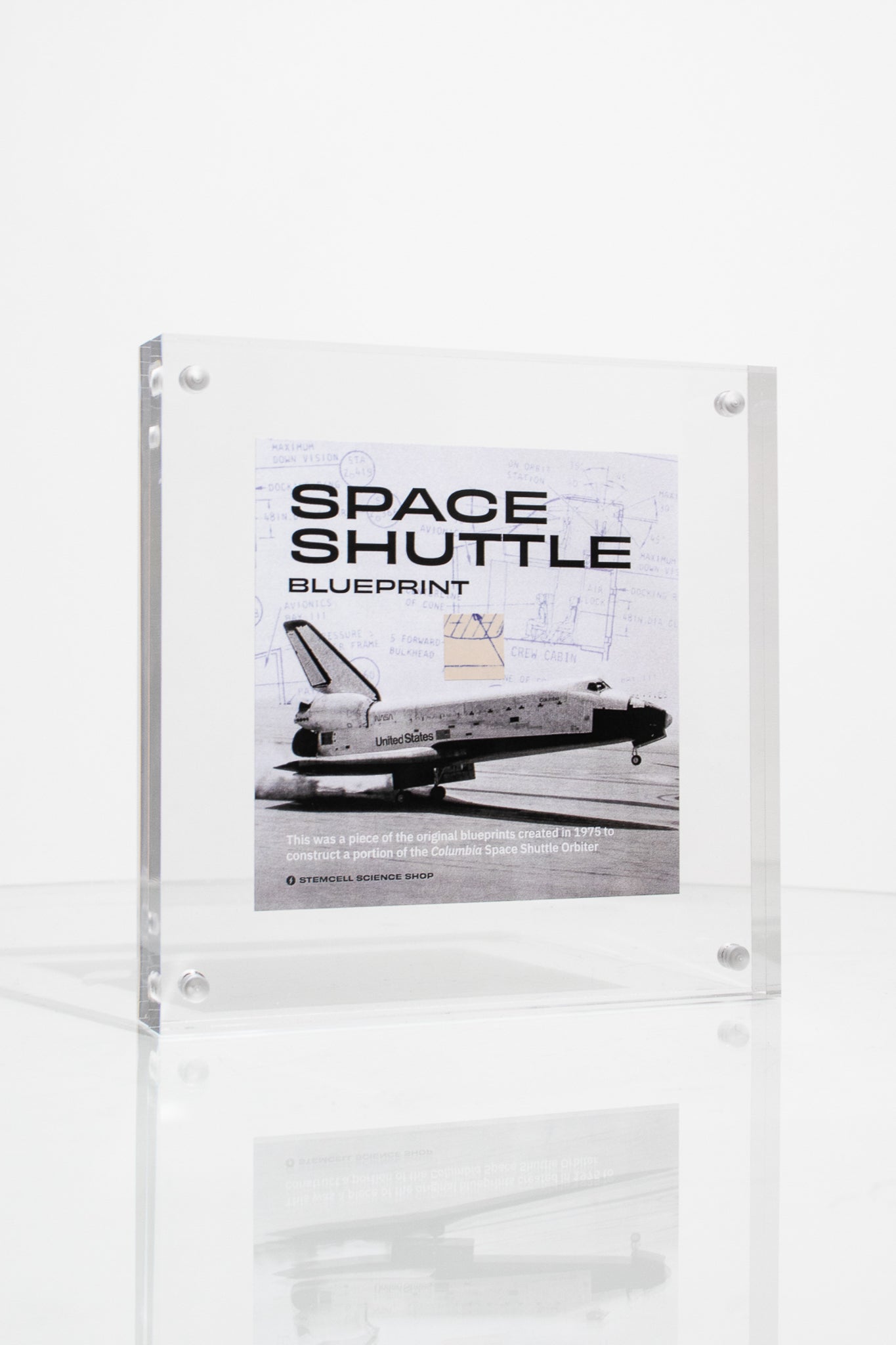 NASA Space Shuttle Blueprint Fragment - Historic Artifacts from Stemcell Science Shop