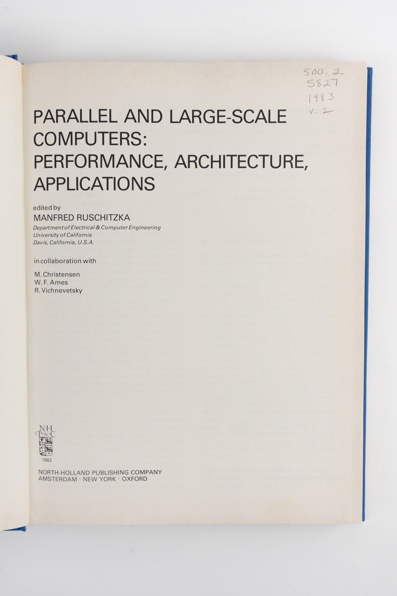Parallel and Large Scale Computers - Books from Stemcell Science Shop