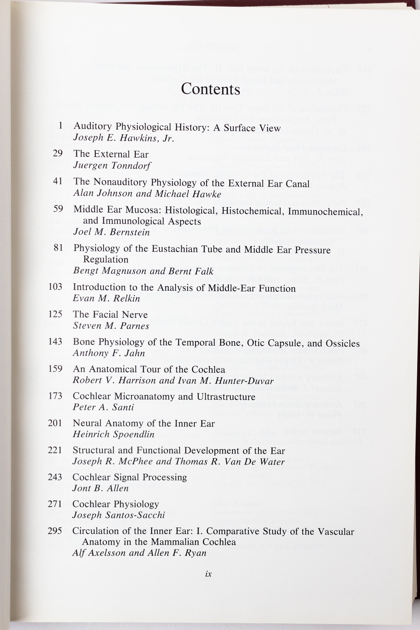 Physiology of the Ear - Books from Stemcell Science Shop