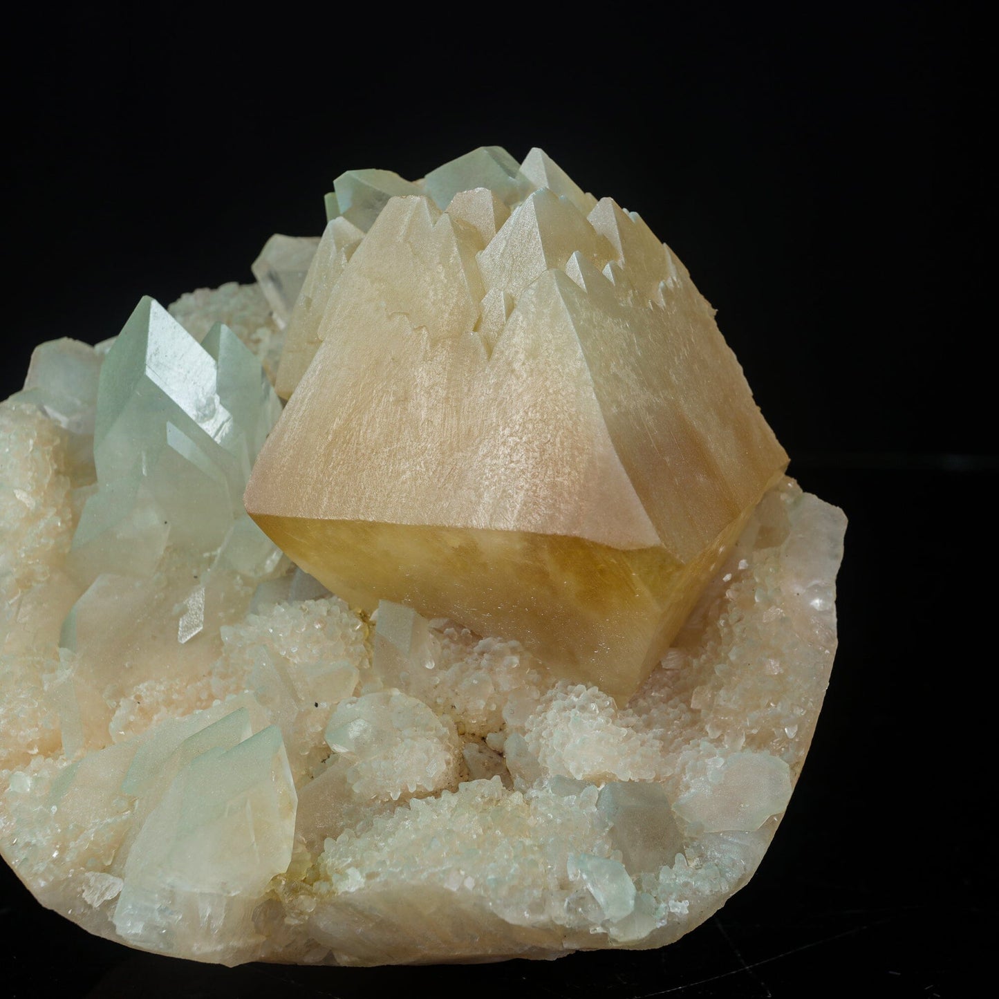 Powellite with Stilbite Rare Find Natural Mineral Specimen, Default Title at Stemcell Science Shop