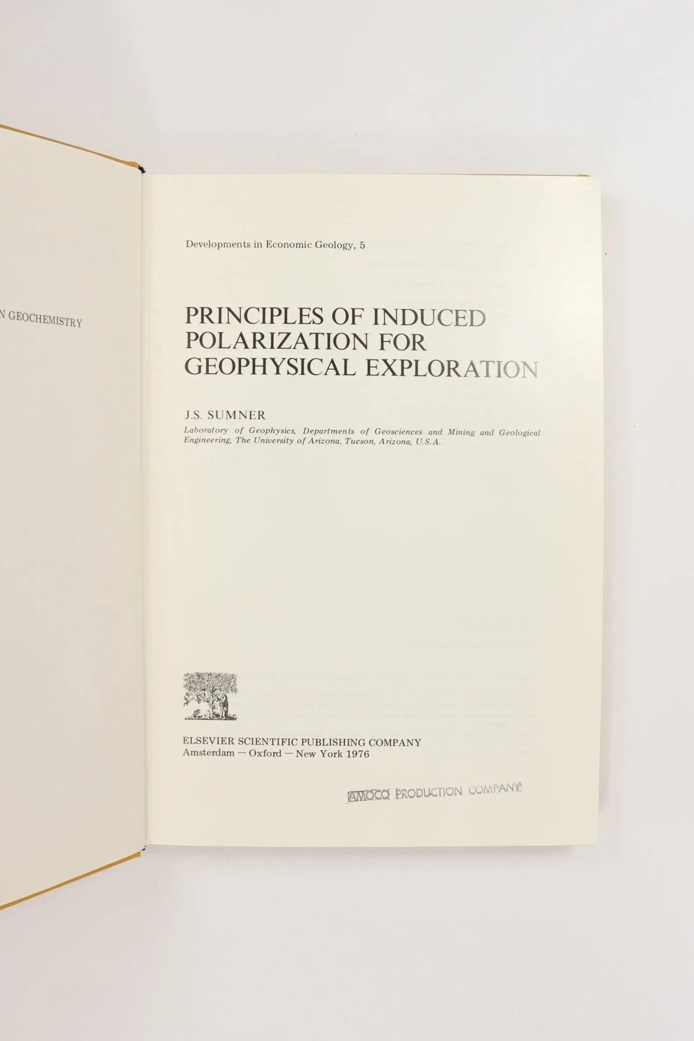 Principles of Induced Polarization for Geophysical Exploration - Books from Stemcell Science Shop