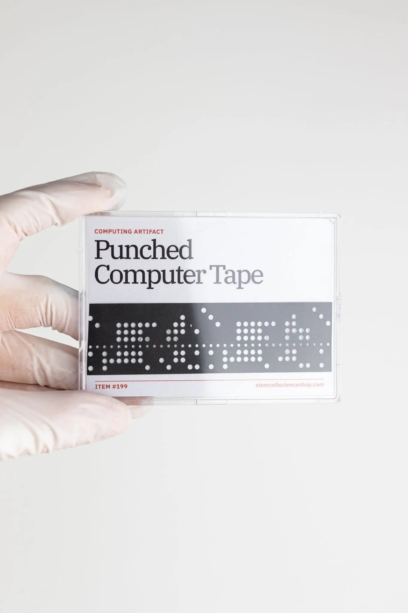 Punched Computer Tape Section - Historic Artifacts from Stemcell Science Shop