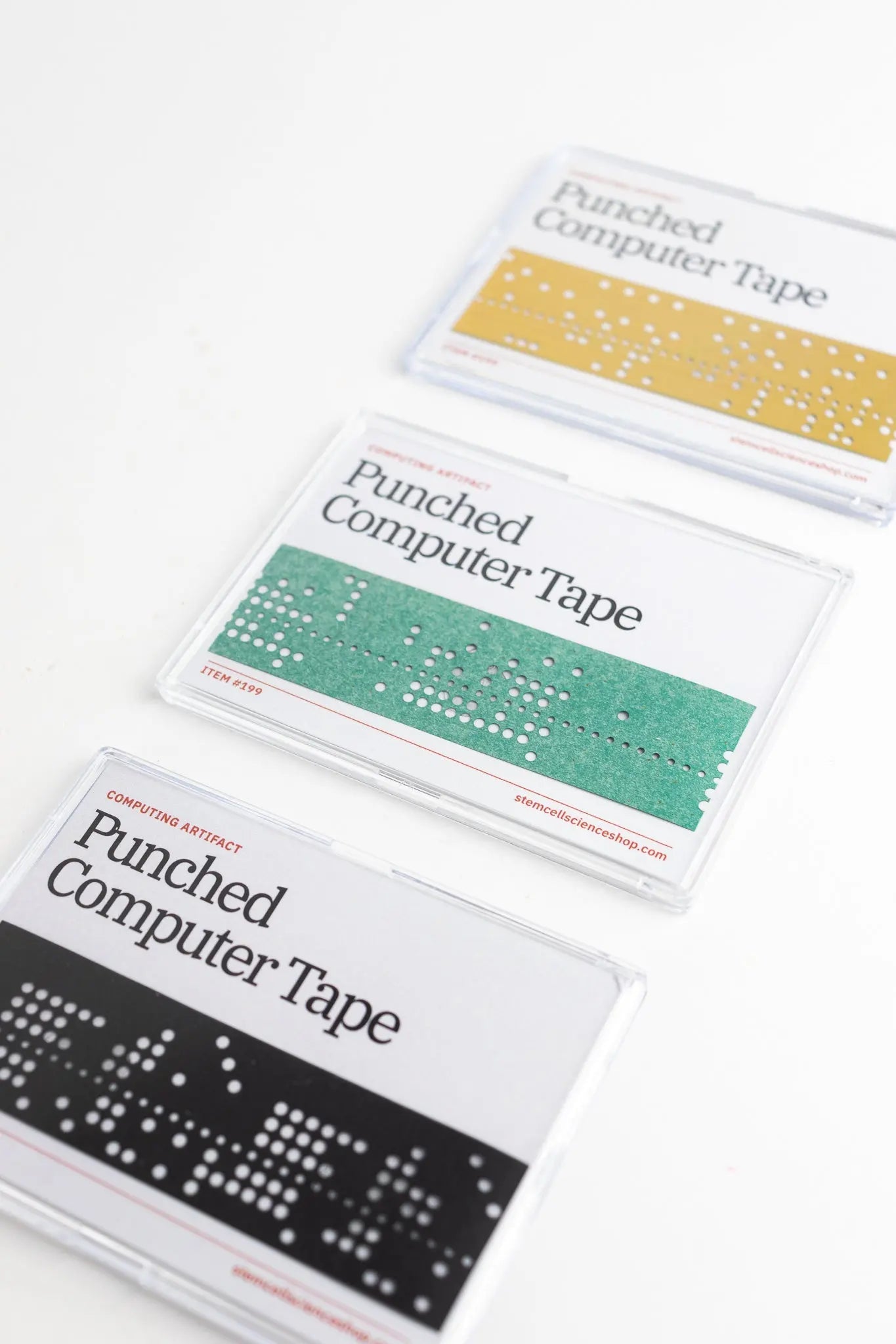 Punched Computer Tape Section - Historic Artifacts from Stemcell Science Shop