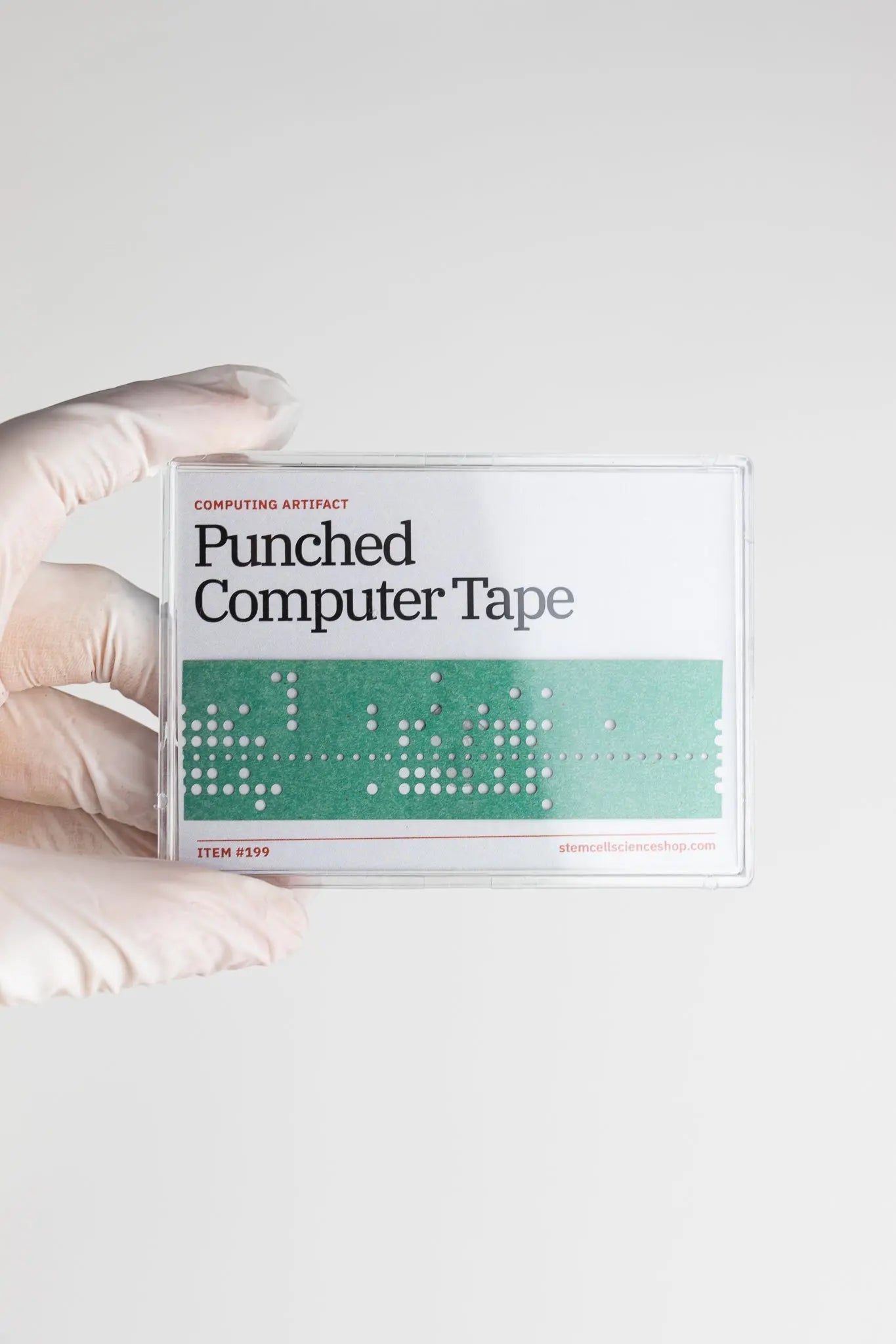 Punched Computer Tape Section - Historic Artifacts from Stemcell Science Shop