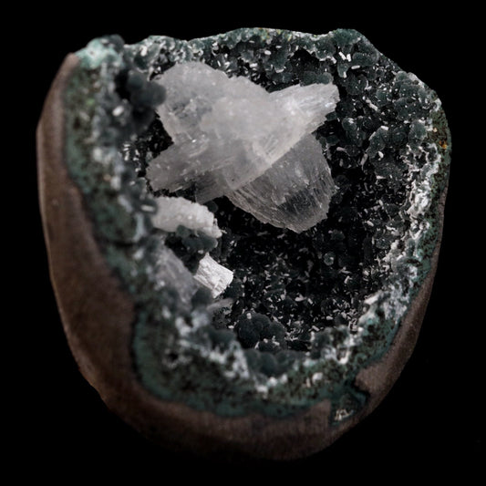 Rare Find Epi-Stilbite Inside Black Chalcedony Natural Mineral Specimen # B 4736