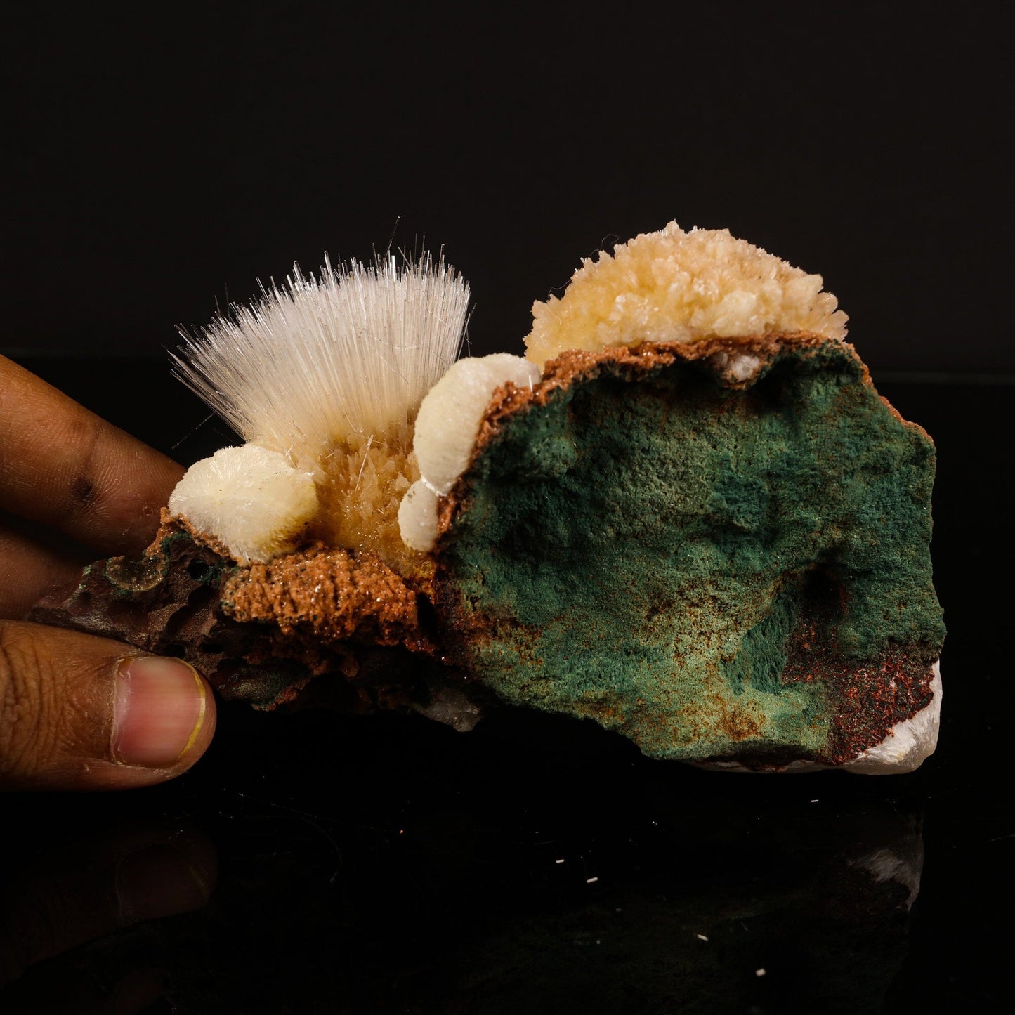 Rare New Find Thomsonite with Mesolite Natural Mineral Specimen # B 6822