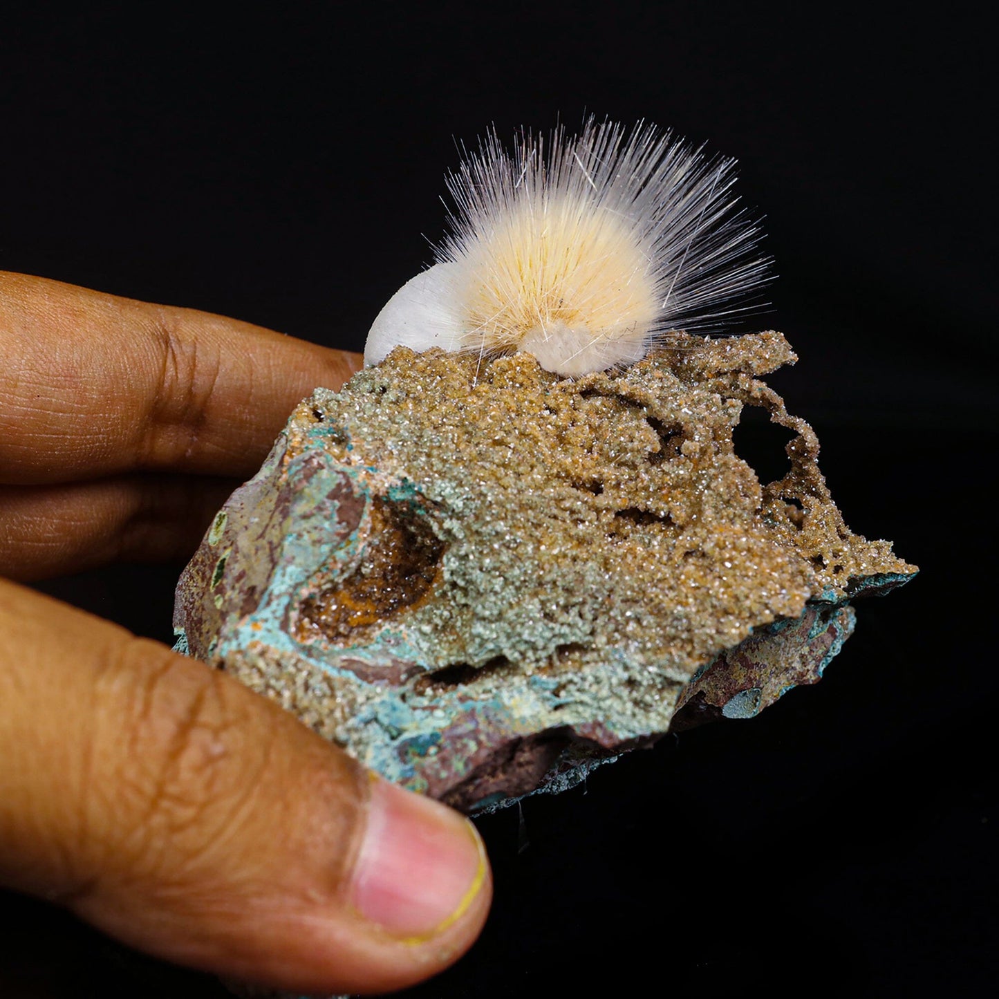 Rare New Find Thomsonite with Mesolite Natural Mineral Specimen # B 6839