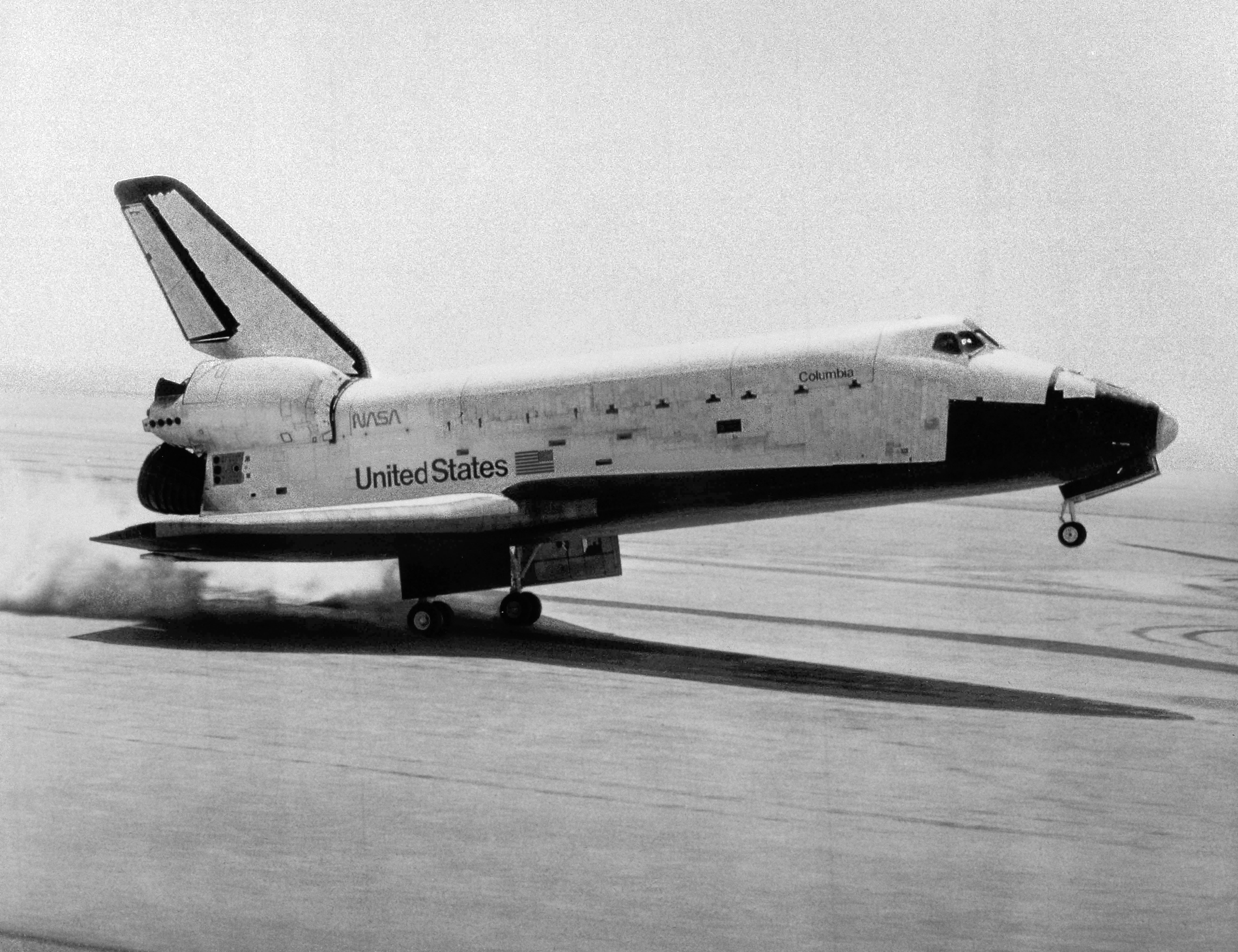 space shuttle columbia landing