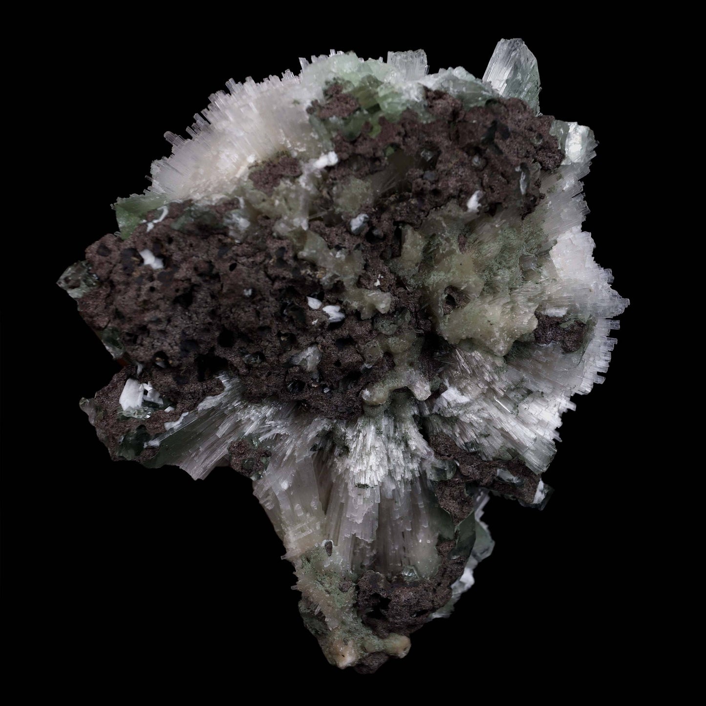 Scolecite Galssy Spehere with Apophyllite Natural Mineral Specimen # B 4609