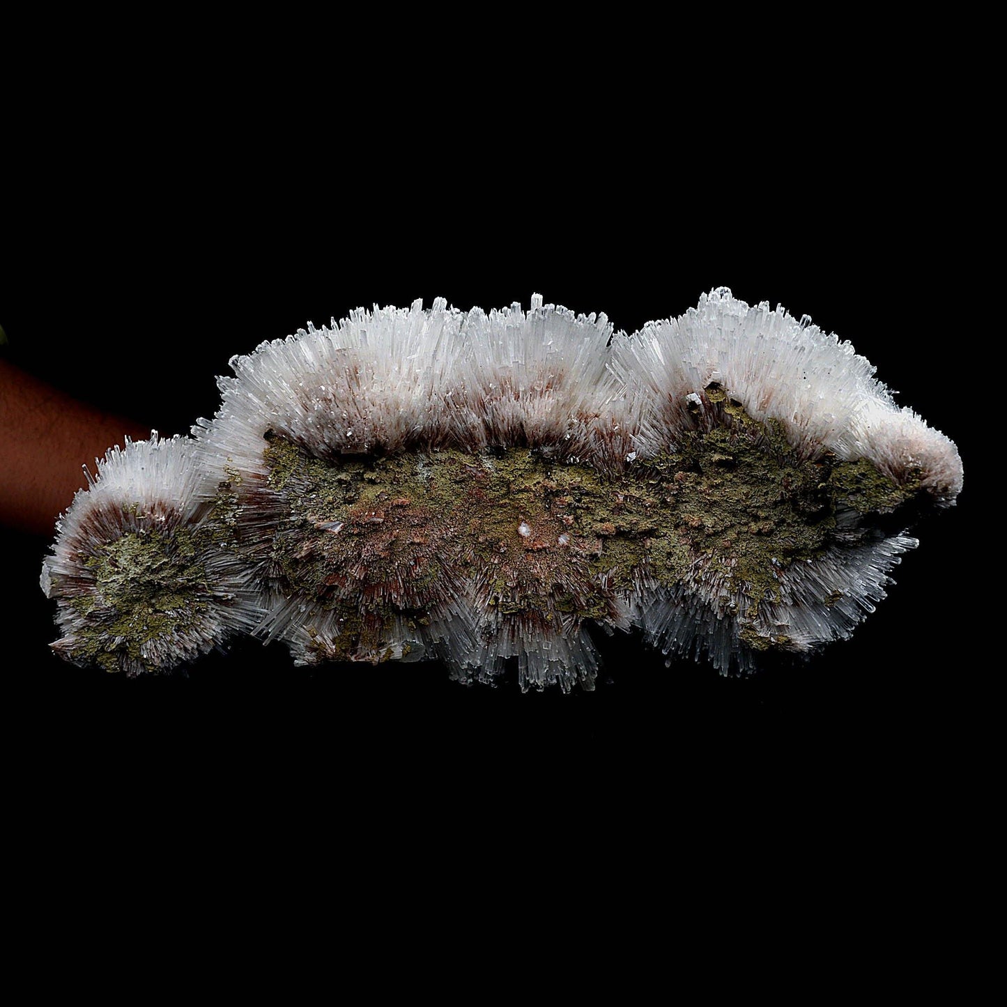 Scolecite Sphere on Matrix Natural Mineral Specimen # B 4763