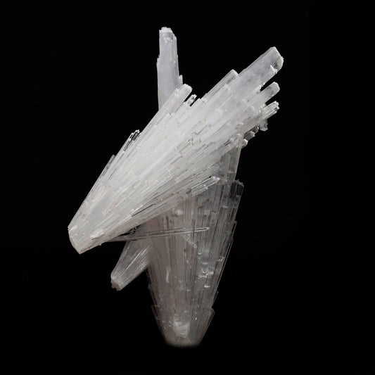 Scolecite Spray Cross Formation Natural Mineral Specimen # B 5202