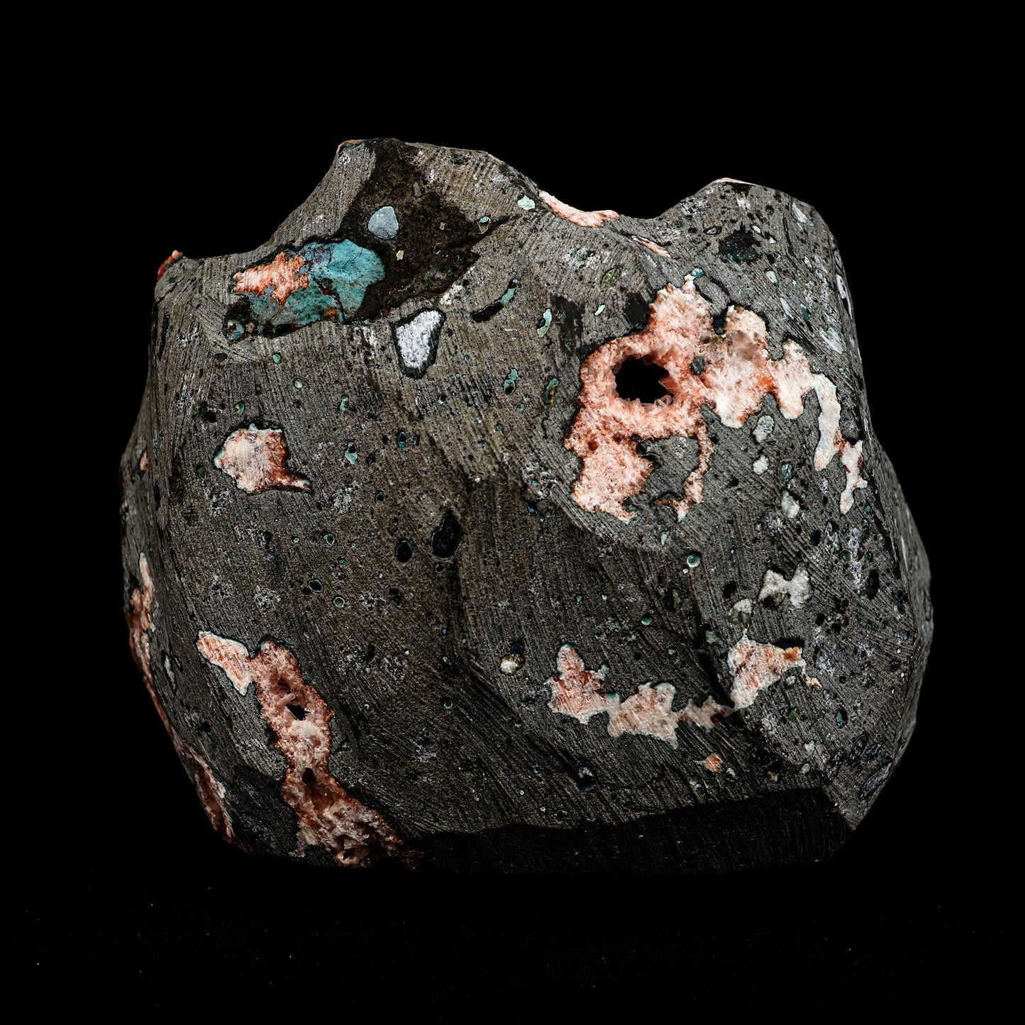 Scolecite Sprays Inside Heulandite Geode Natural Mineral Specimen # B 5089