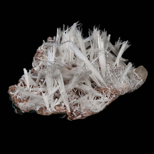 Scolecite Sprays with Stilbite on Heulandite Natural Mineral Specimen # B 5171