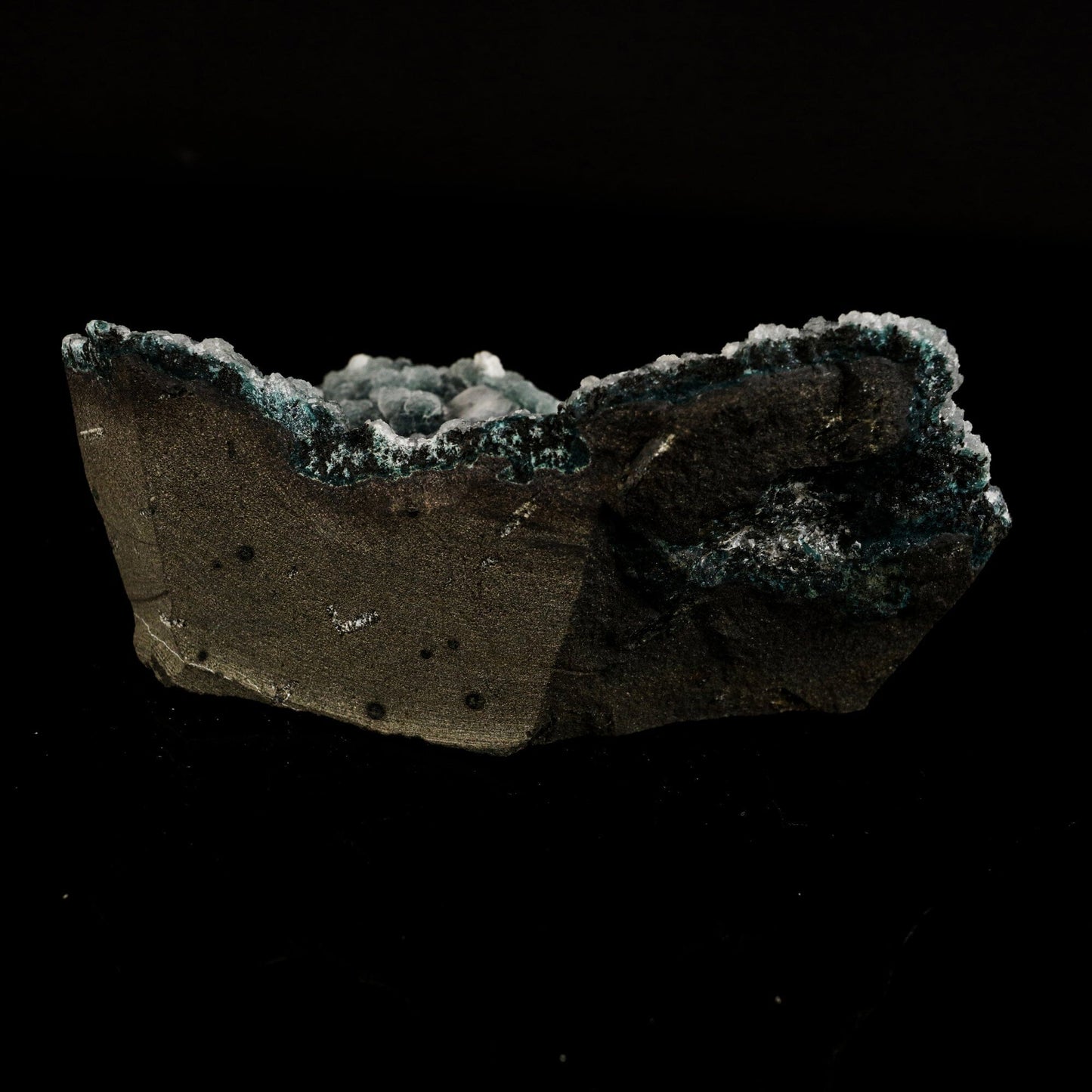 Sparkling Chalcedony Geode Natural Mineral Specimen # B 6568