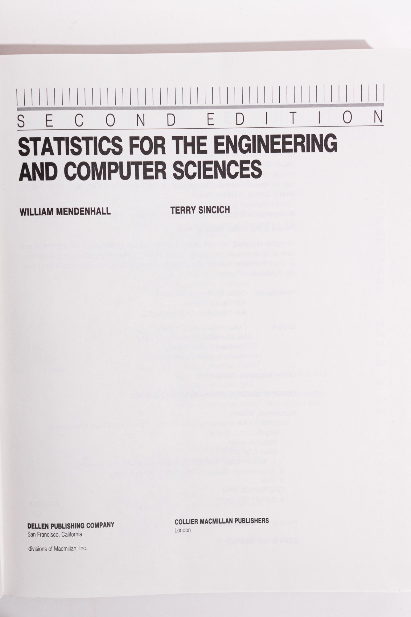 Statistics for the Engineering and Computer Sciences - Books from Stemcell Science Shop