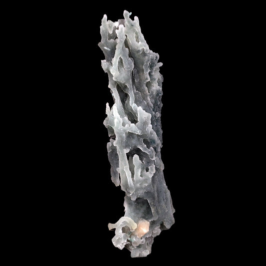 Stilbite Crystals on Chalcedony Coral Natural Mineral Specimen # B 4825