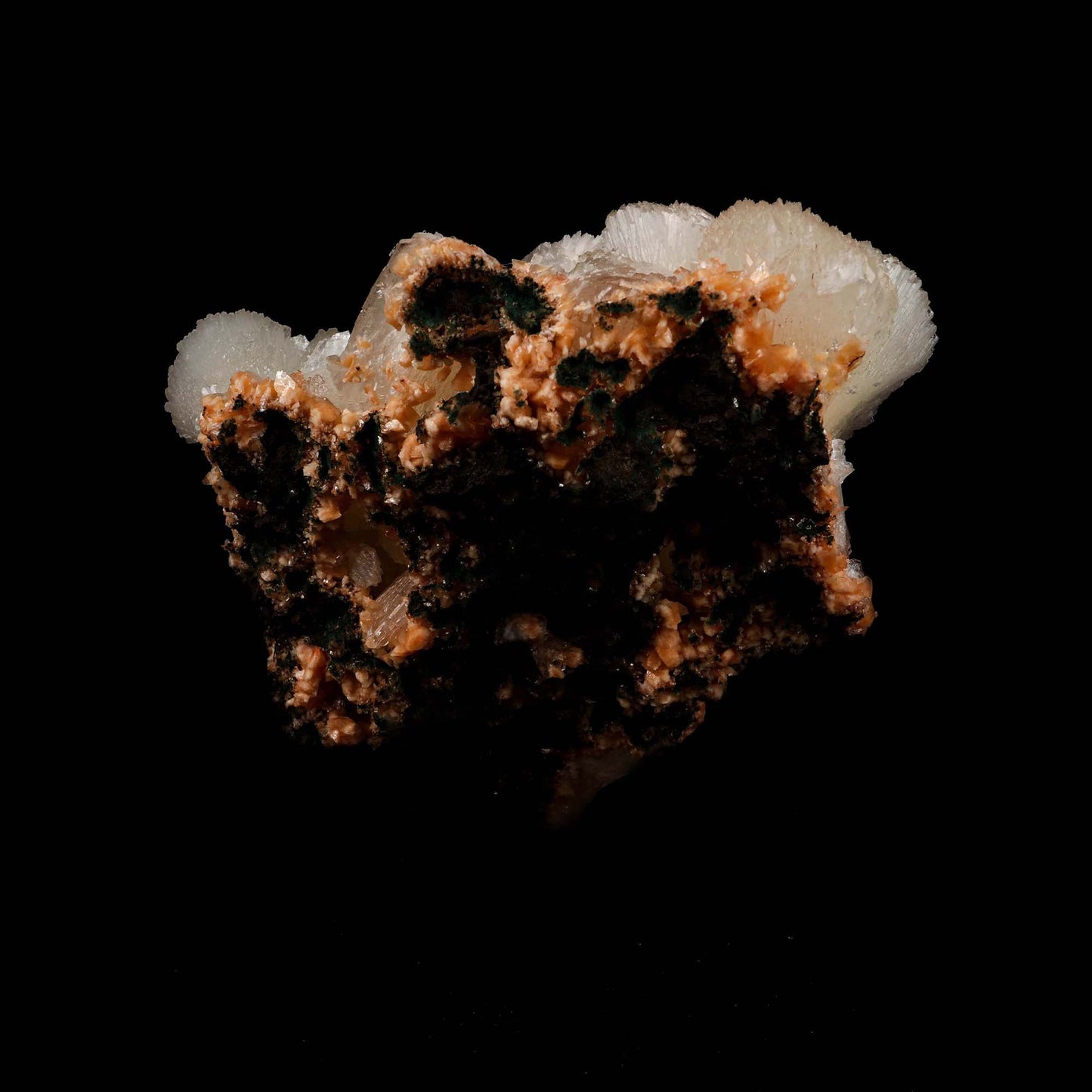 Stilbite Lusterous Cluster Natural Mineral Specimen # B 5185