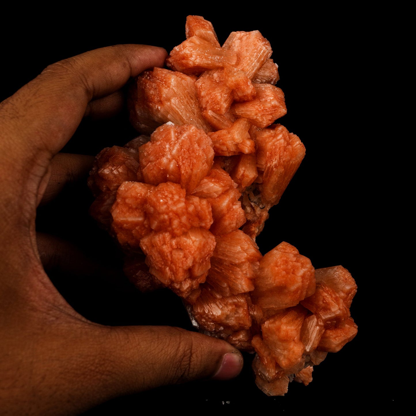Stilbite Red Natural Mineral Specimen # B 5833