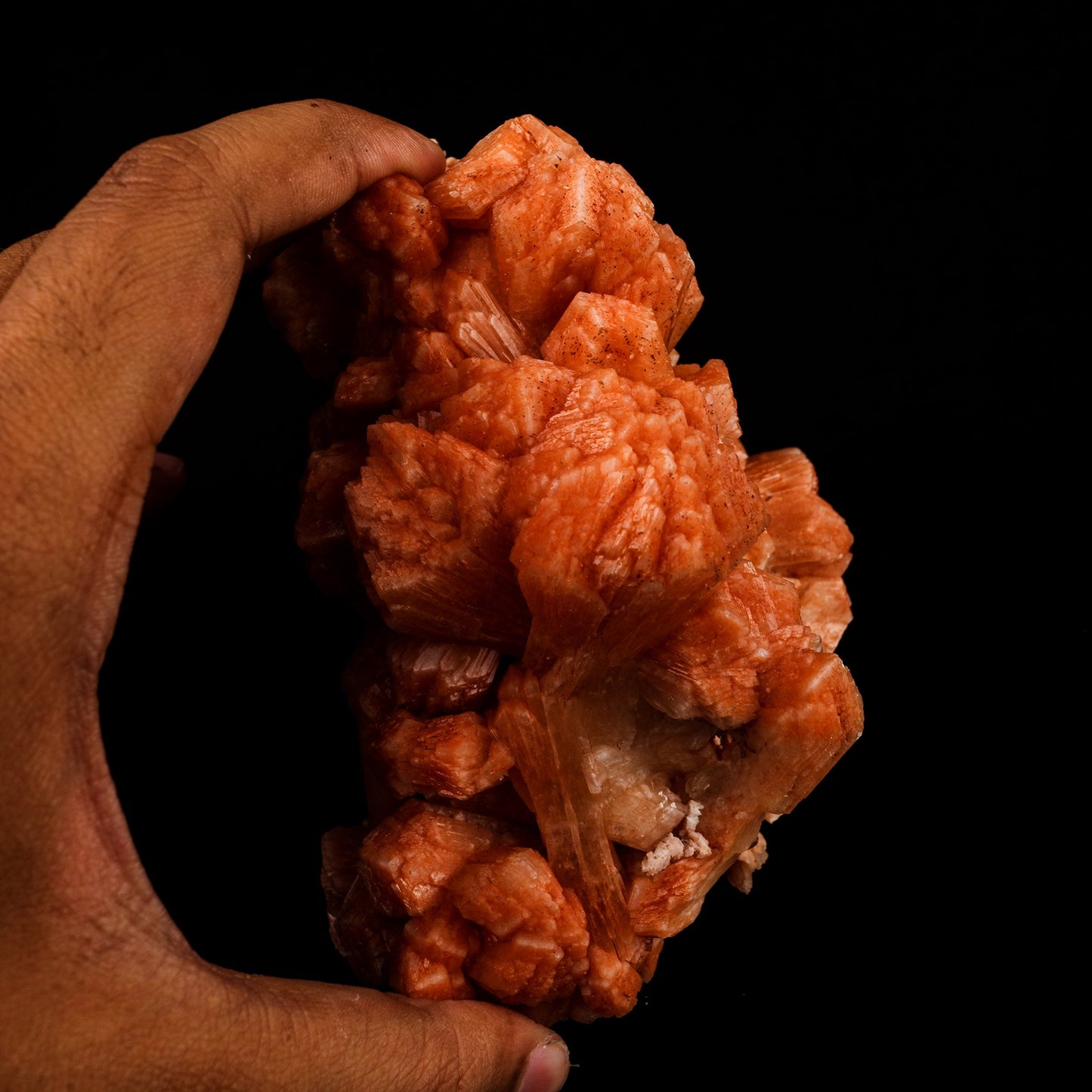 Stilbite Red Natural Mineral Specimen # B 5851