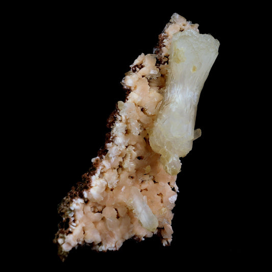 Superb Stilbite Bow-Tie on Heulandite Natural Mineral Specimen Natural Mineral Specimen # B 4583