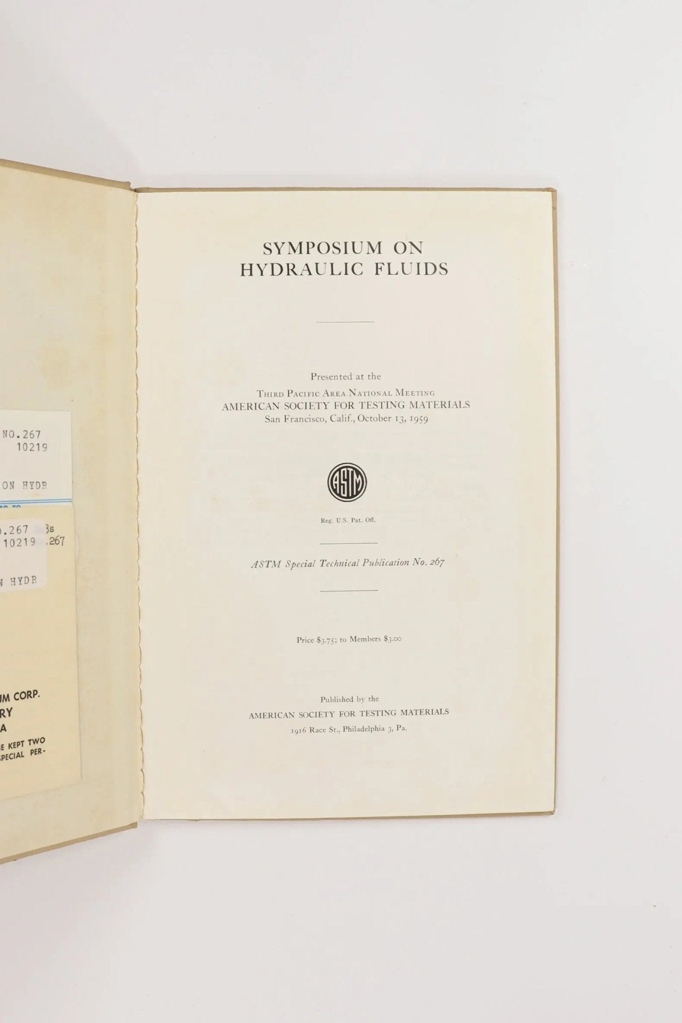 Symposium on Hydraulic Fluids - Books from Stemcell Science Shop