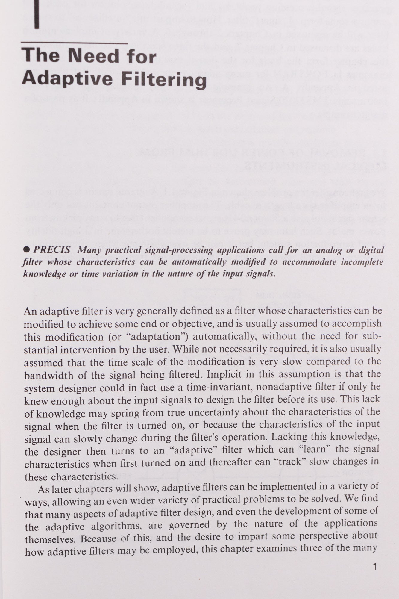 Theory and Design of Adaptive Filters - Books from Stemcell Science Shop