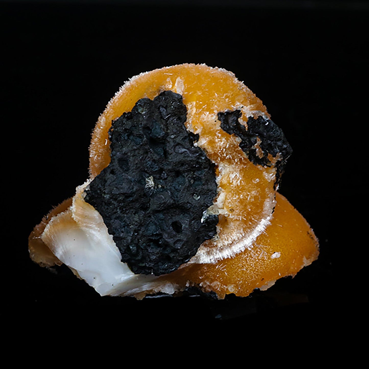 Thomsonite Orange Rare Find Natural Mineral Specimen # B 7052