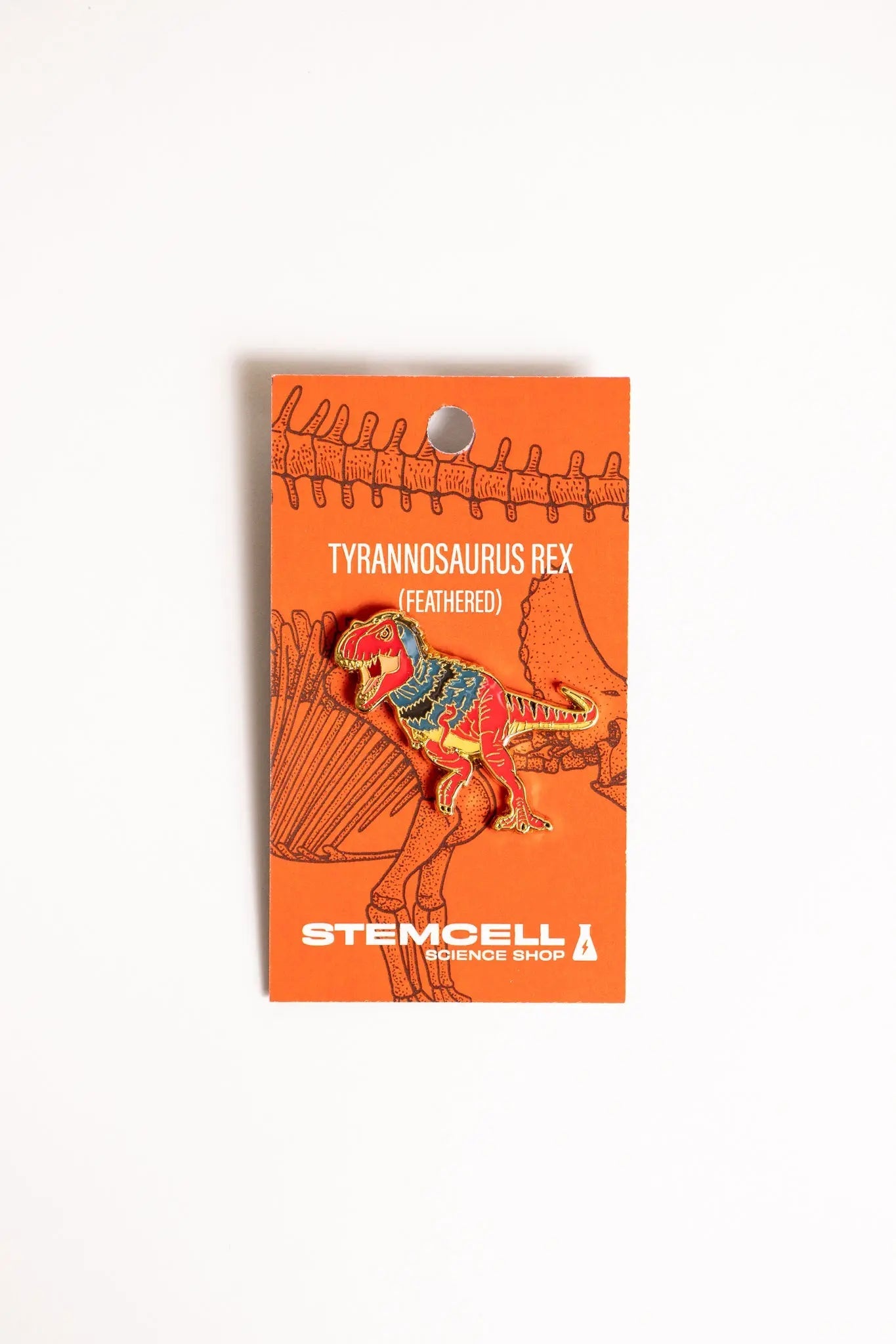 Tyrannosaurus Rex Pin with Feathers - Pin from Stemcell Science Shop
