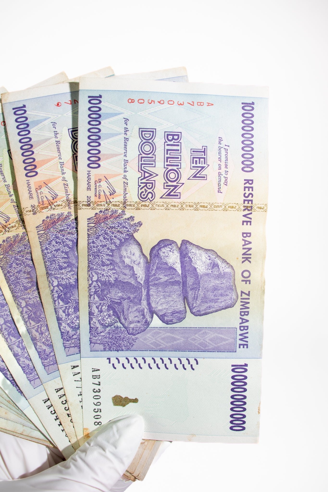Zimbabwe Ten Billion Dollar Bill - Historic Artifacts from Stemcell Science Shop