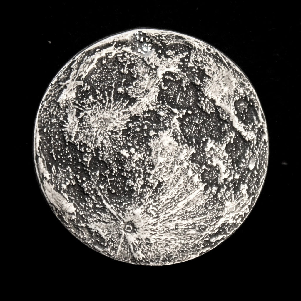 Full Moon Silver Coin -  1 in / 26 mm