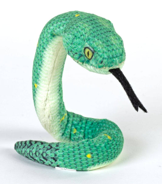 Coilkins Green Bush Viper Stuffed Animal 12"