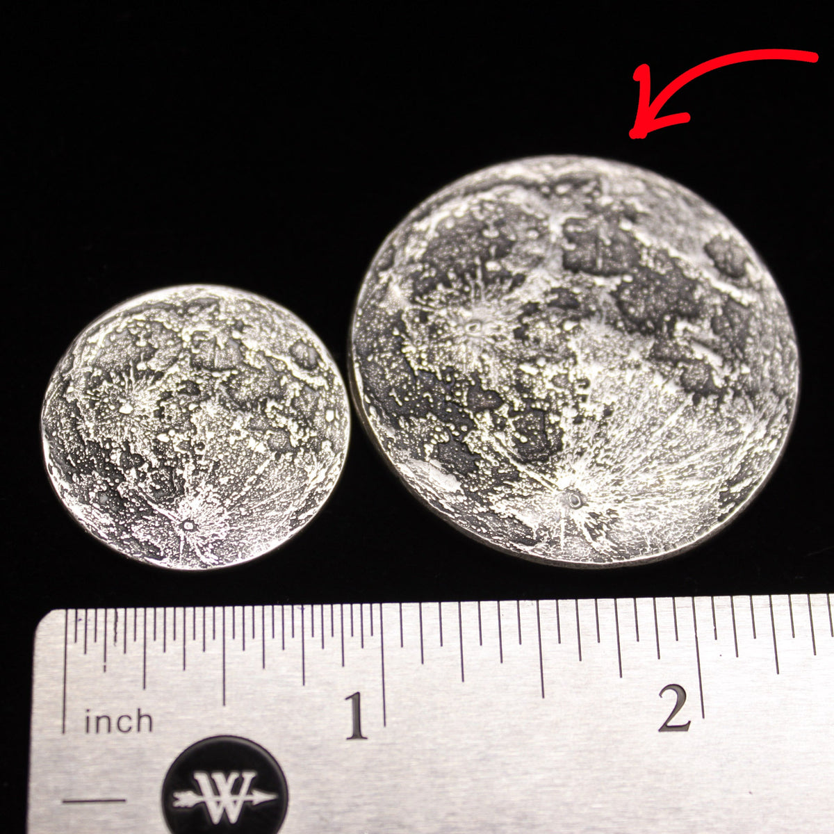 Silver Supermoon 1 oz Coin - Large 1.5 in / 38 mm