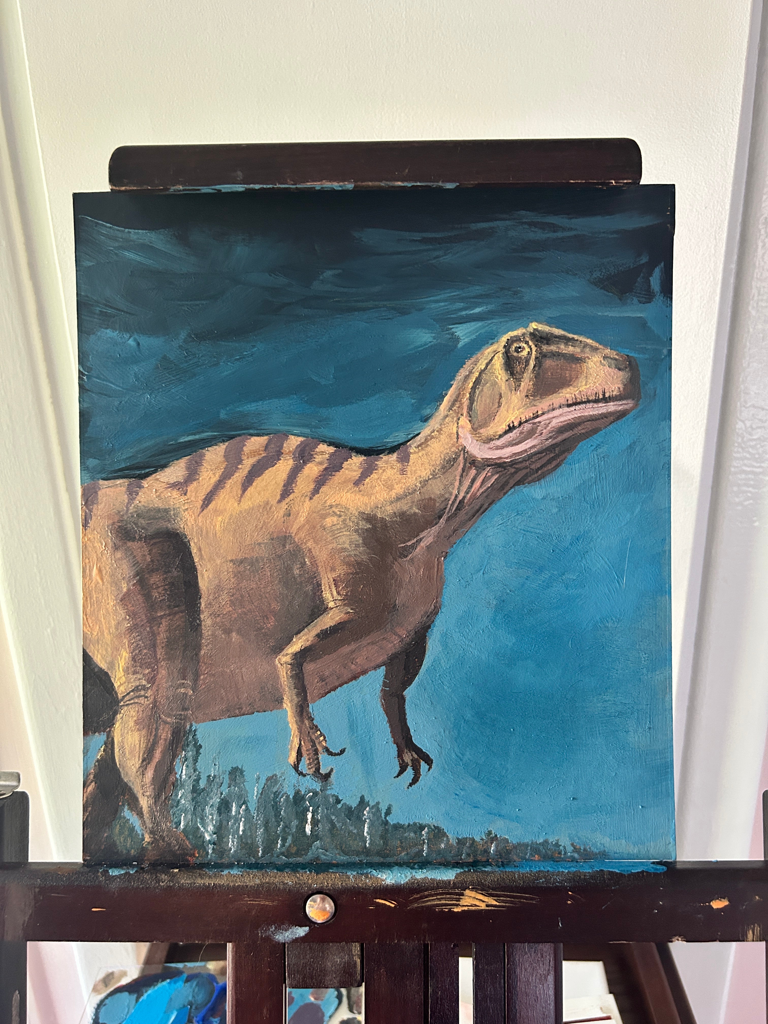 Fukuiraptor Dinosaur Painting