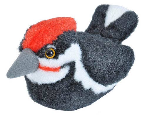 Audubon Pileated Woodpecker Stuffed Animal w/ Sound 5.5"