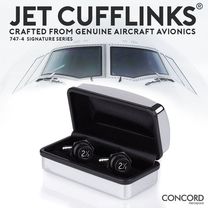JET CUFFLINKS - CRAFTED FROM THE MIGHTY BOEING 747