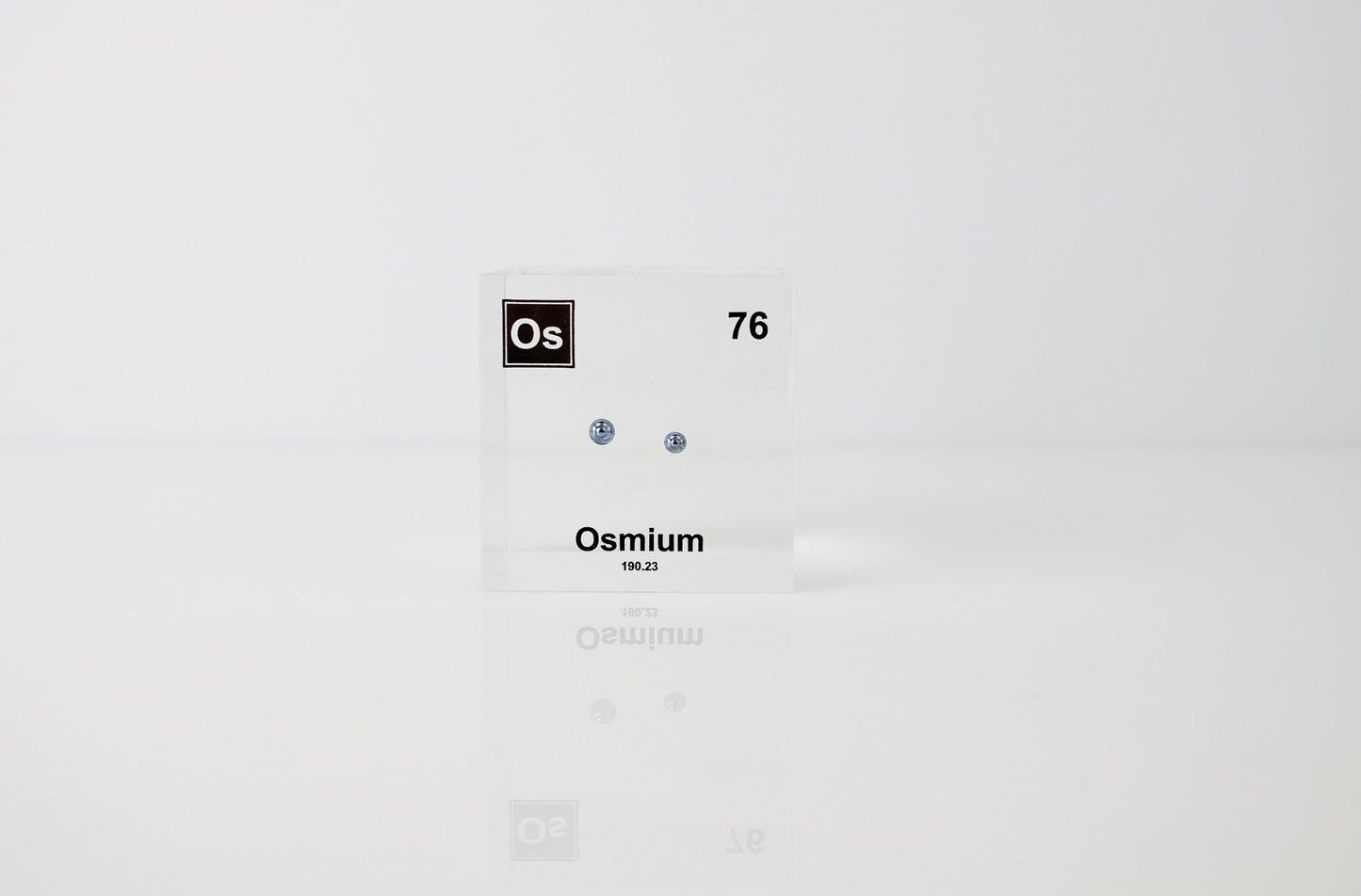 Osmium Element Cube - 2" Acrylic Display - Atomic Number 76