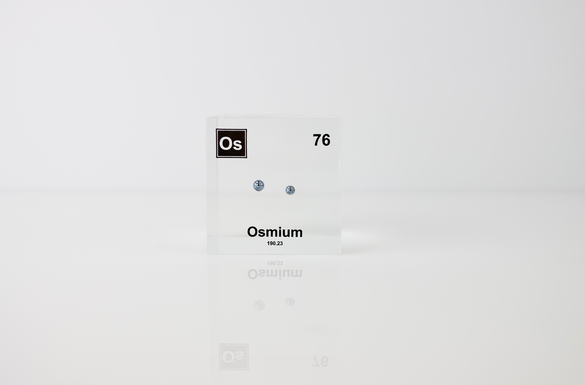 Osmium Element Cube - 2" Acrylic Display - Atomic Number 76